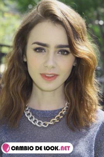 Foto look Lily Collins