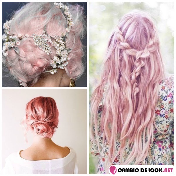 cabello tono rosa