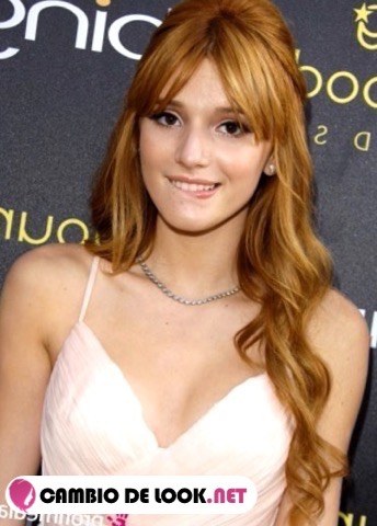 Bella Thorne looks pelo recogido