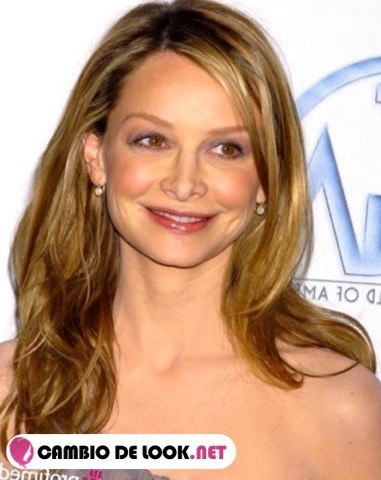 Calista Flockhart pelo recogido look