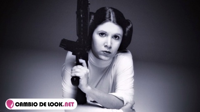 Estilo Carrie Fisher pelo recogido