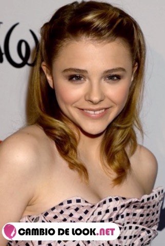 Look Chloe Moretz pelo recogido