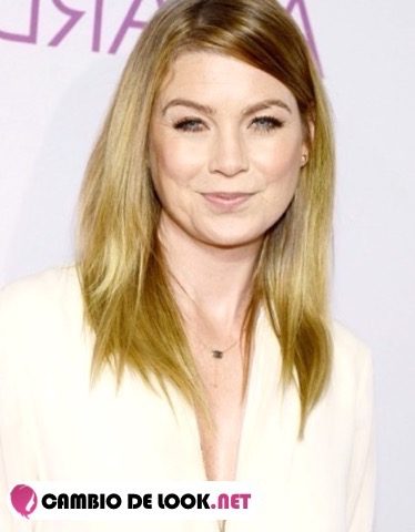 Ellen Pompeo y su pelo suelto