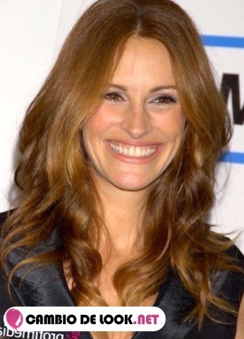 Julia Roberts con el pelo suelto