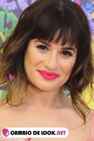 Peinado pelo suelto Lea Michele