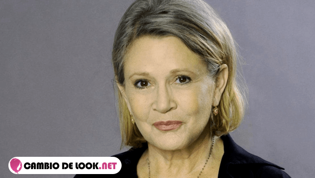 Carrie Fisher sin maquillarse