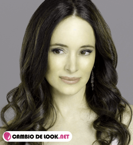 la actriz Madeleine Stowe sin maquillarse